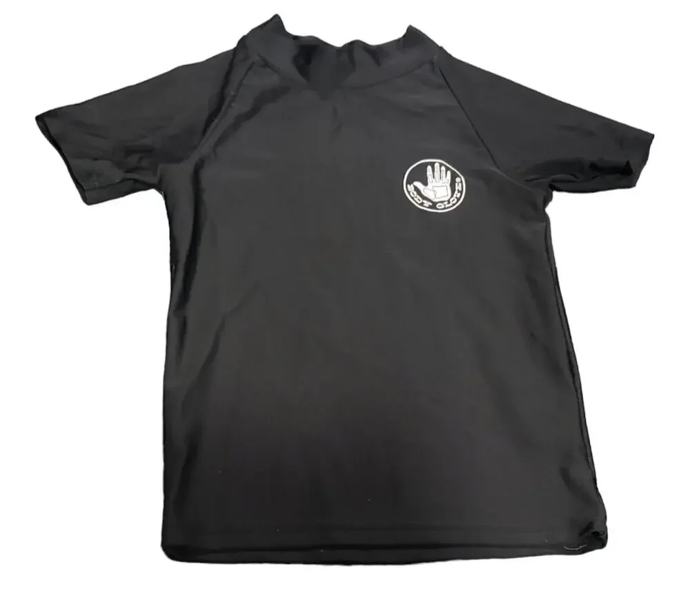 Body Glove Black Short Sleeved Swim Rash Guard UPF 50+ Sun Protection Swim Shirt